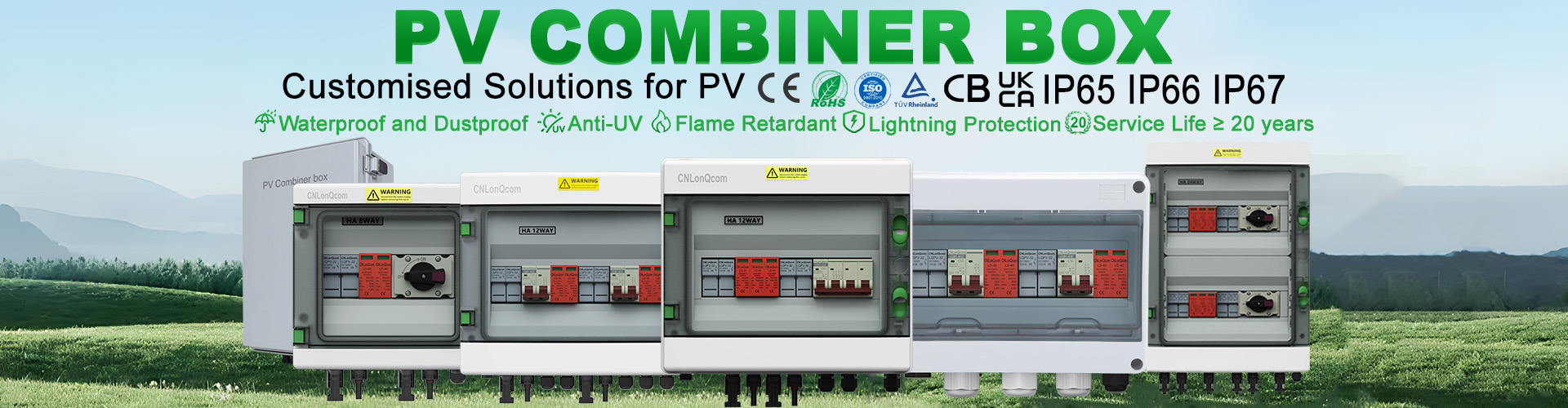 PV Combiner Box 1 i 1 ud DC500V